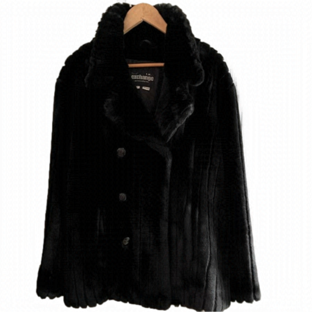 Nwt New Faux Mink Fur Coat